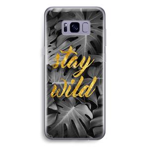 CaseCompany Stay wild: Samsung Galaxy S8 Plus Transparant Hoesje