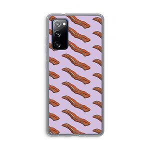 CaseCompany Bacon to my eggs #2: Samsung Galaxy S20 FE / S20 FE 5G Transparant Hoesje