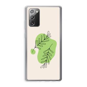 CaseCompany Beleaf in you: Samsung Galaxy Note 20 / Note 20 5G Transparant Hoesje