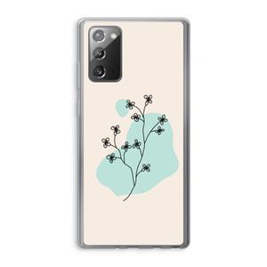 CaseCompany Love your petals: Samsung Galaxy Note 20 / Note 20 5G Transparant Hoesje