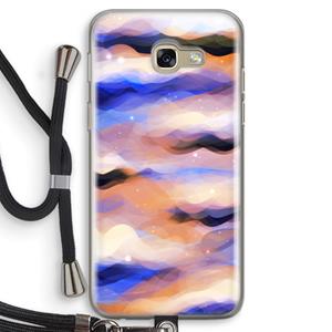 CaseCompany Donkere Wolken: Samsung Galaxy A5 (2017) Transparant Hoesje met koord