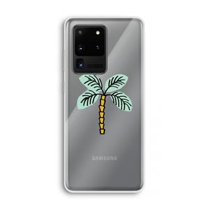 CaseCompany Palmboom: Samsung Galaxy S20 Ultra Transparant Hoesje