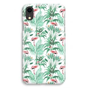 CaseCompany Flamingo bladeren: iPhone XR Volledig Geprint Hoesje