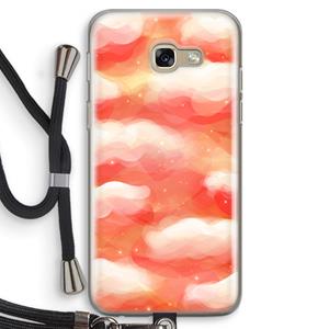 CaseCompany Lichte Wolken: Samsung Galaxy A5 (2017) Transparant Hoesje met koord