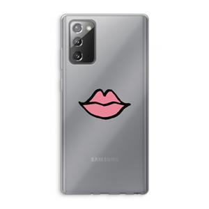 CaseCompany Kusje: Samsung Galaxy Note 20 / Note 20 5G Transparant Hoesje