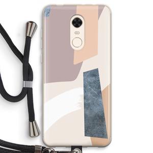 CaseCompany Luca: Xiaomi Redmi 5 Transparant Hoesje met koord