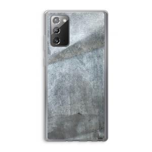 CaseCompany Grey Stone: Samsung Galaxy Note 20 / Note 20 5G Transparant Hoesje