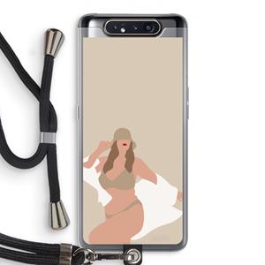 CaseCompany One of a kind: Samsung Galaxy A80 Transparant Hoesje met koord