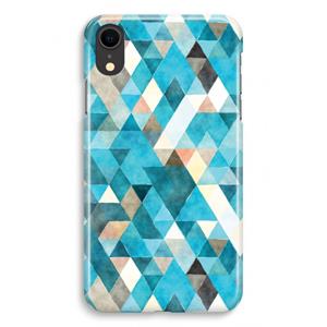 CaseCompany Gekleurde driehoekjes blauw: iPhone XR Volledig Geprint Hoesje