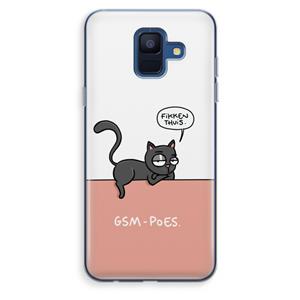CaseCompany GSM poes: Samsung Galaxy A6 (2018) Transparant Hoesje