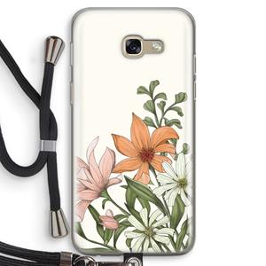 CaseCompany Floral bouquet: Samsung Galaxy A5 (2017) Transparant Hoesje met koord