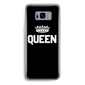 CaseCompany Queen zwart: Samsung Galaxy S8 Plus Transparant Hoesje