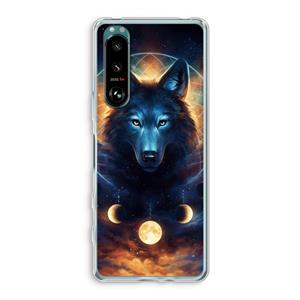 CaseCompany Wolf Dreamcatcher: Sony Xperia 5 III Transparant Hoesje