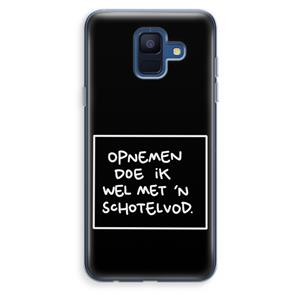 CaseCompany Schotelvod: Samsung Galaxy A6 (2018) Transparant Hoesje