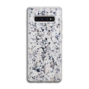 CaseCompany Gespikkelde marmer: Samsung Galaxy S10 4G Transparant Hoesje