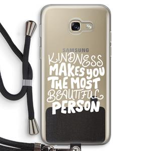 CaseCompany The prettiest: Samsung Galaxy A5 (2017) Transparant Hoesje met koord