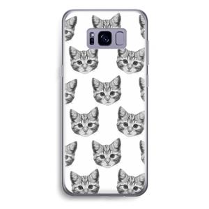 CaseCompany Kitten: Samsung Galaxy S8 Plus Transparant Hoesje