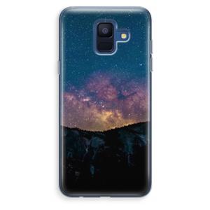 CaseCompany Travel to space: Samsung Galaxy A6 (2018) Transparant Hoesje
