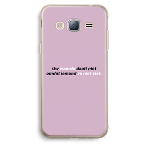 CaseCompany uw waarde daalt niet: Samsung Galaxy J3 (2016) Transparant Hoesje