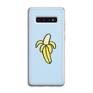 CaseCompany Banana: Samsung Galaxy S10 4G Transparant Hoesje