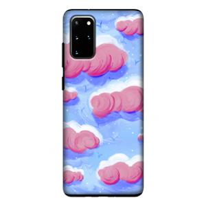 CaseCompany Roze wolken met vogels: Samsung Galaxy S20 Plus Tough Case