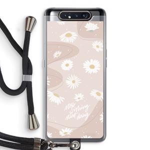 CaseCompany Daydreaming becomes reality: Samsung Galaxy A80 Transparant Hoesje met koord