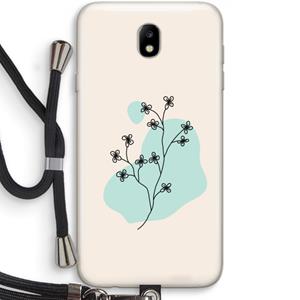 CaseCompany Love your petals: Samsung Galaxy J7 (2017) Transparant Hoesje met koord