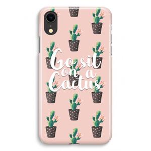 CaseCompany Cactus quote: iPhone XR Volledig Geprint Hoesje