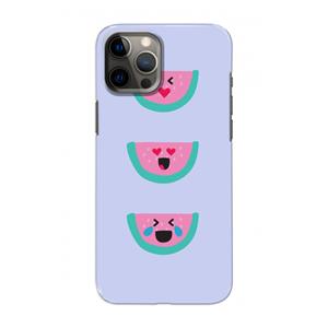 CaseCompany Smiley watermeloen: Volledig geprint iPhone 12 Hoesje