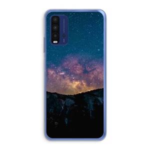 CaseCompany Travel to space: Xiaomi Redmi 9T Transparant Hoesje