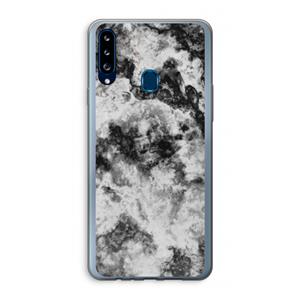 CaseCompany Onweer: Samsung Galaxy A20s Transparant Hoesje