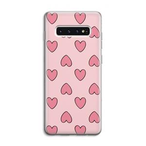 CaseCompany Ondersteboven verliefd: Samsung Galaxy S10 4G Transparant Hoesje