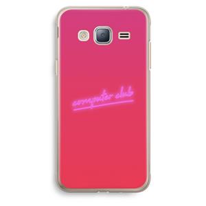 CaseCompany Vice Glow: Samsung Galaxy J3 (2016) Transparant Hoesje
