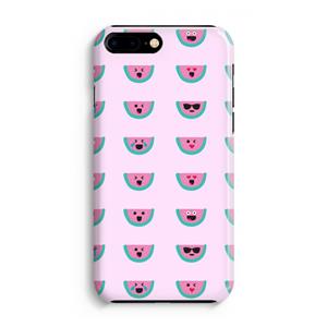 CaseCompany Smiley watermeloenprint: iPhone 8 Plus Volledig Geprint Hoesje