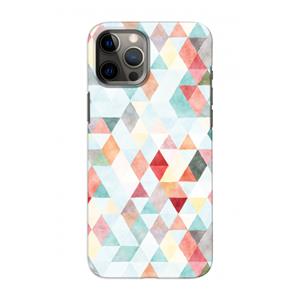 CaseCompany Gekleurde driehoekjes pastel: Volledig geprint iPhone 12 Hoesje
