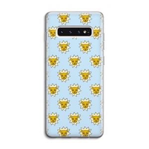 CaseCompany Leeuwenkoppen: Samsung Galaxy S10 4G Transparant Hoesje