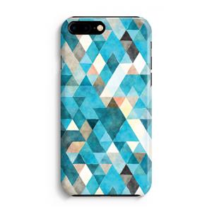 CaseCompany Gekleurde driehoekjes blauw: iPhone 8 Plus Volledig Geprint Hoesje