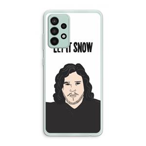 CaseCompany Let It Snow: Samsung Galaxy A52s 5G Transparant Hoesje