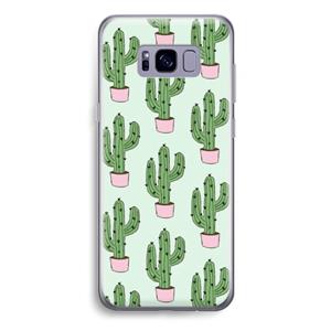 CaseCompany Cactus Lover: Samsung Galaxy S8 Plus Transparant Hoesje