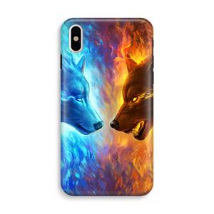 CaseCompany Fire & Ice: iPhone X Tough Case