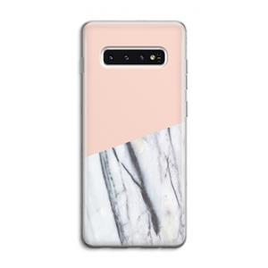 CaseCompany A touch of peach: Samsung Galaxy S10 4G Transparant Hoesje