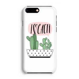 CaseCompany I love cacti: iPhone 8 Plus Volledig Geprint Hoesje