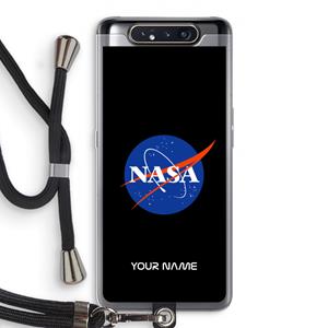 CaseCompany NASA: Samsung Galaxy A80 Transparant Hoesje met koord