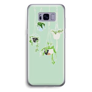 CaseCompany Hang In There: Samsung Galaxy S8 Plus Transparant Hoesje