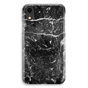 CaseCompany Zwart marmer: iPhone XR Volledig Geprint Hoesje