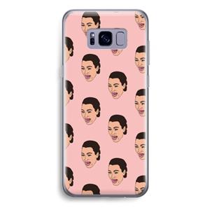 CaseCompany Ugly Cry Call: Samsung Galaxy S8 Plus Transparant Hoesje