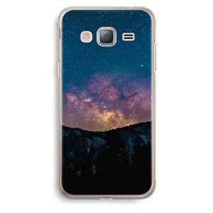 CaseCompany Travel to space: Samsung Galaxy J3 (2016) Transparant Hoesje