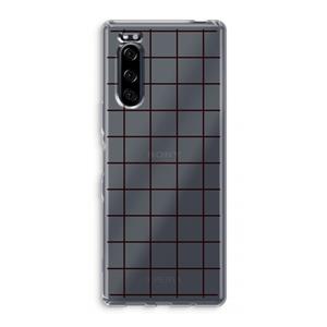 CaseCompany Rooster: Sony Xperia 5 Transparant Hoesje