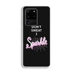 CaseCompany Sparkle quote: Samsung Galaxy S20 Ultra Transparant Hoesje