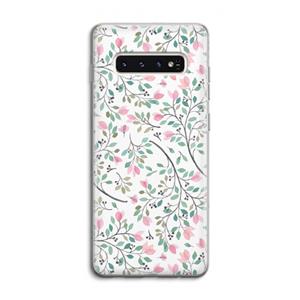 CaseCompany Sierlijke bloemen: Samsung Galaxy S10 4G Transparant Hoesje